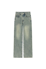 Basic Washed Wide Denim Jeans