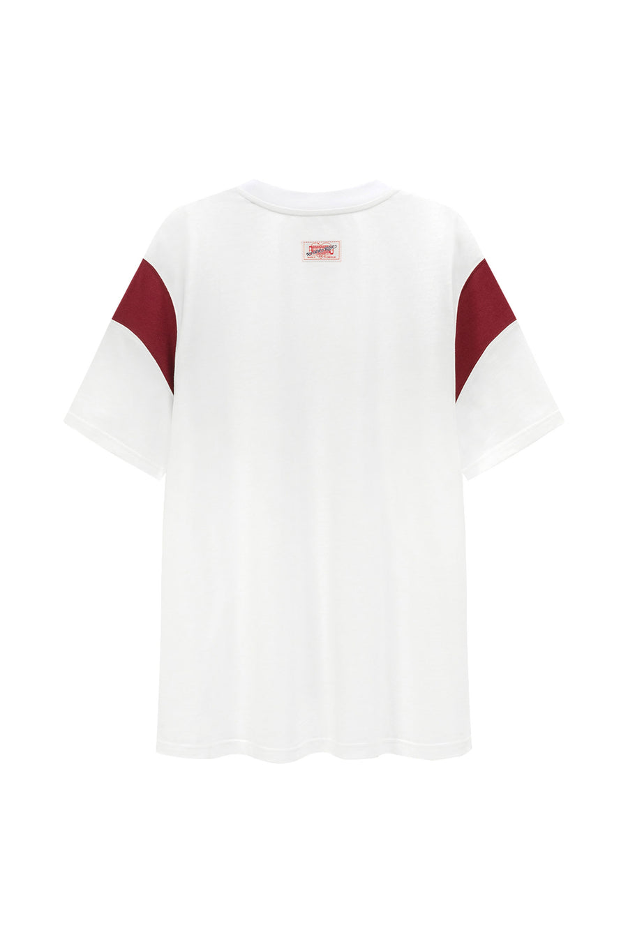 Logo Cotton Contrast Sleeves T-Shirt