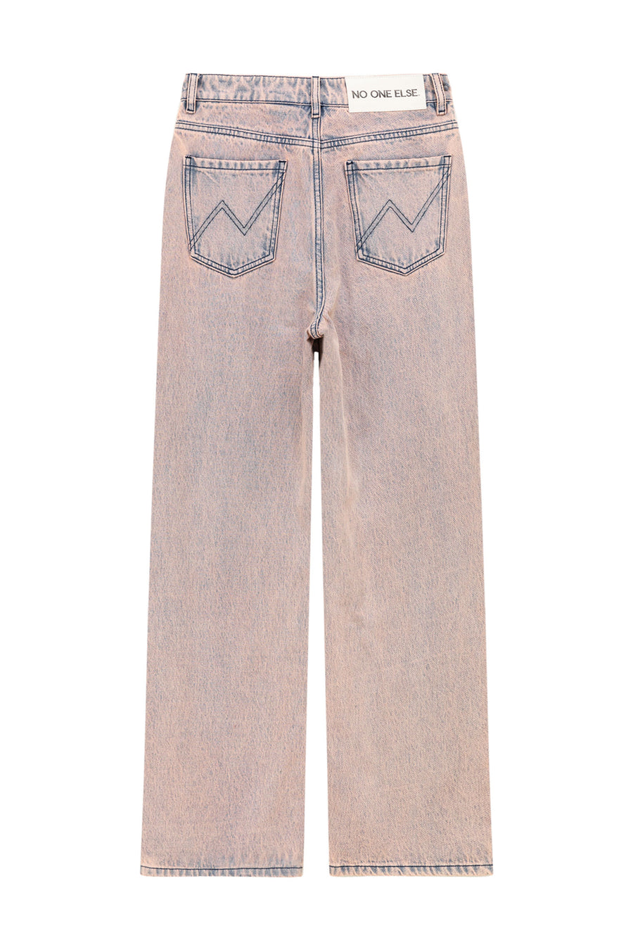 Color Washed Wide Jeans