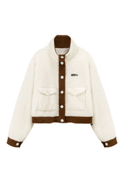 Color Combination Fleece Jacket