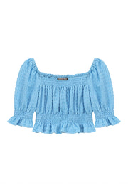 Off The Shoulder Puffed Sleeves Top