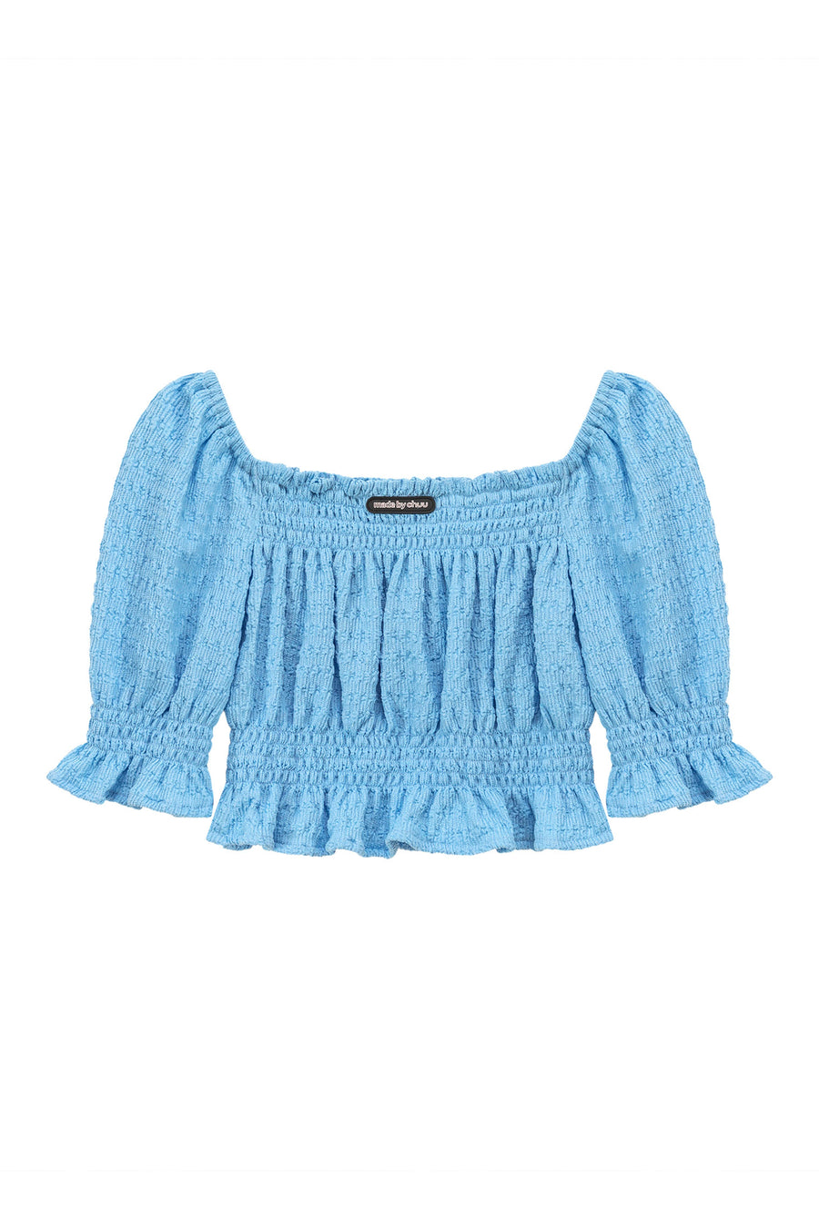 CHUU Off The Shoulder Puffed Sleeves Top