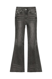 Lightly Distressed Slim Bootcut Jeans