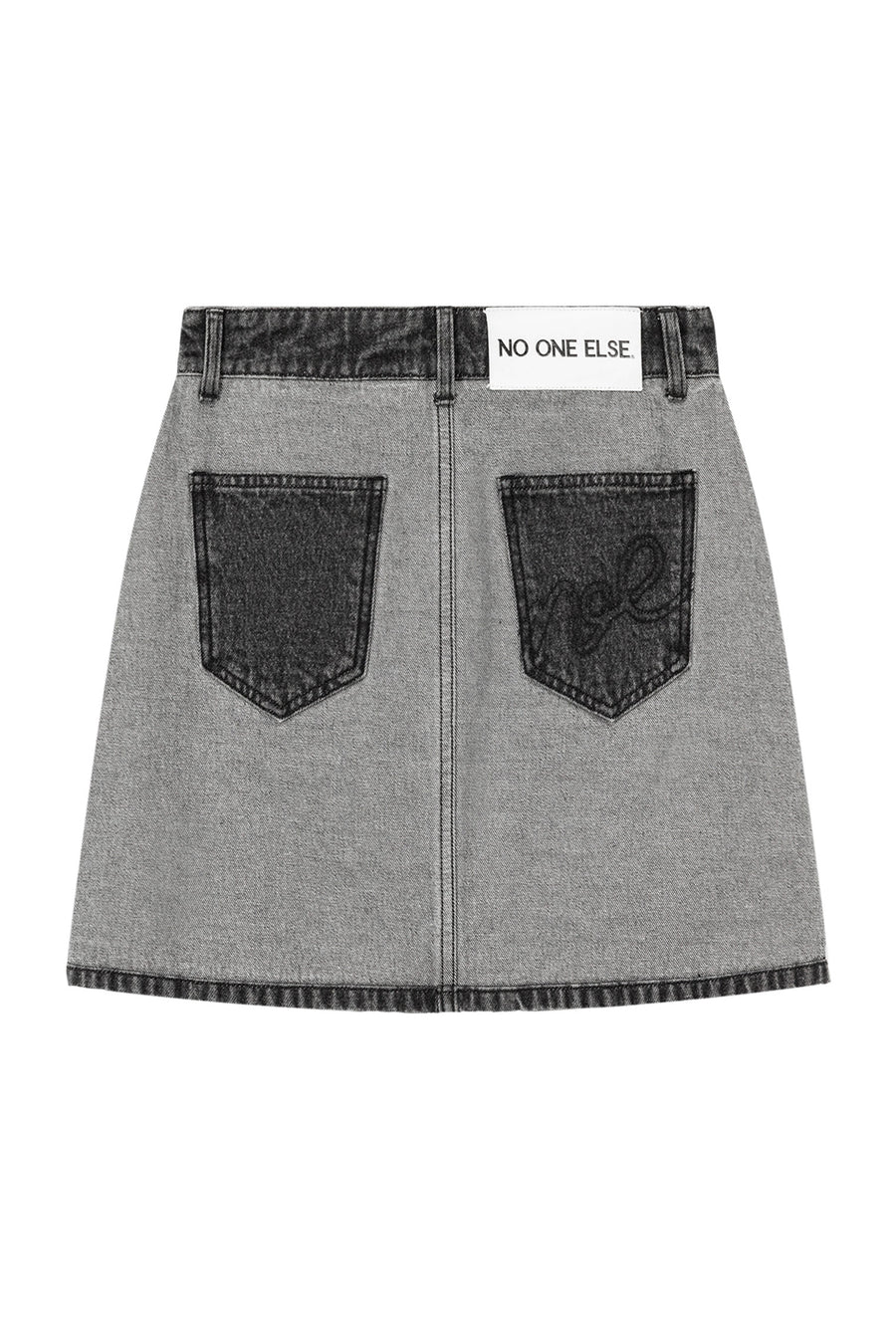 CHUU Inside Out Lined Denim Skirt