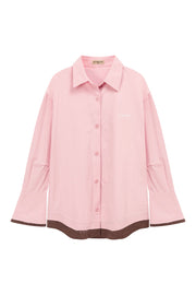 Color Matching Loose Fit Shirt