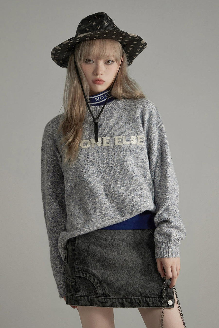 Round Loose Fit Knit Sweater