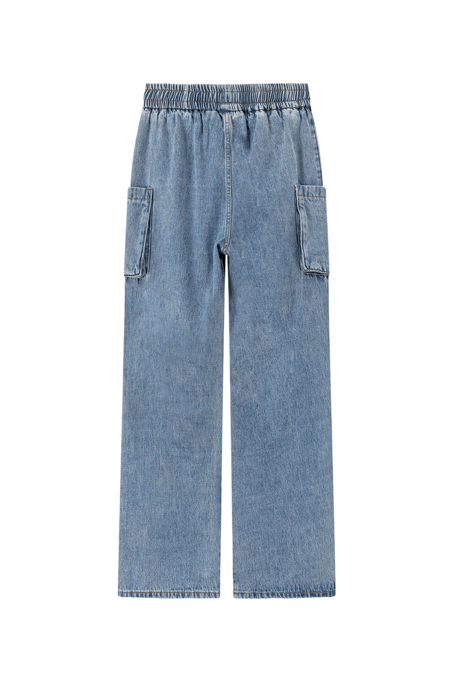 Cotton Pocket String Denim Jeans