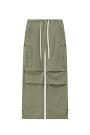 String Wide Cargo Pants