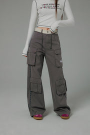 String Belted Cargo Pants