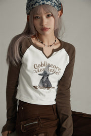Goblin Core Raglan Long Sleeve T-Shirt