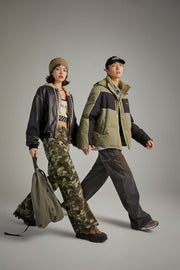 Camouflage Cargo Wide Pants