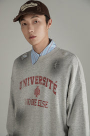 University Logo Lettering Sweatshirt