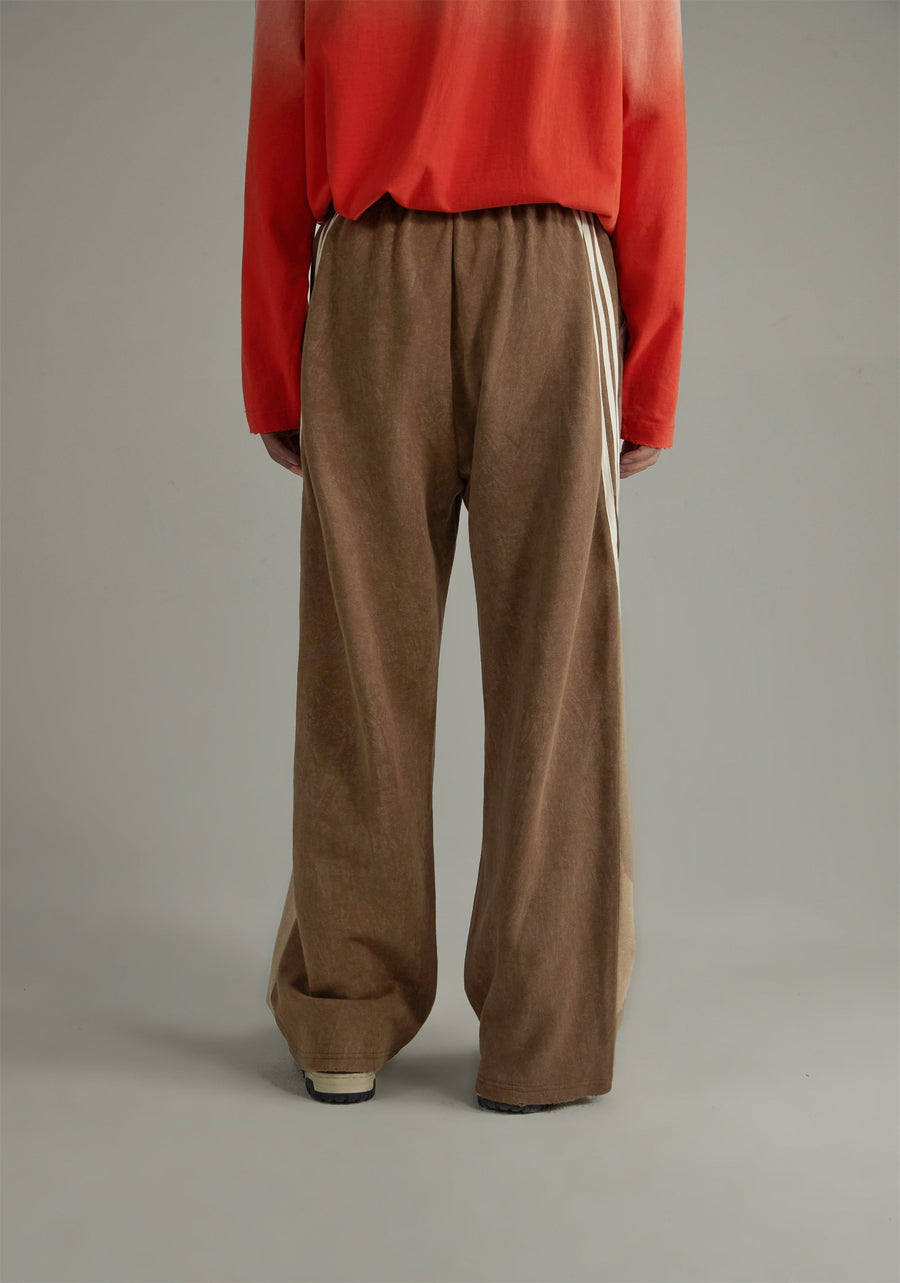 CHUU Star Embroidered Wide Casual Pants