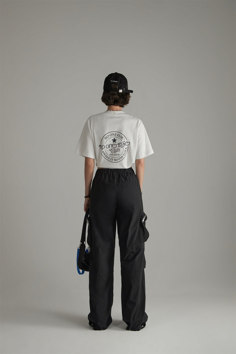 Casual Drawstring Wide Cargo Pants