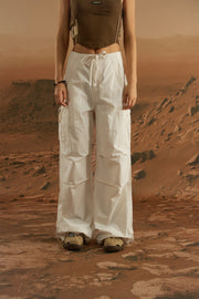 String Wide Cargo Pants