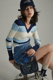 School Of Wizardry Ribbed V-Neck Sweater