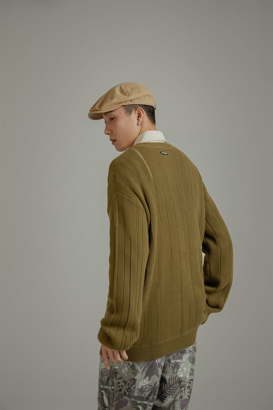 Solid Color Loosefit Knitted Sweater