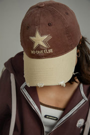 Star Embroidered Color Ball Cap