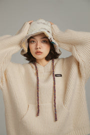Daily Loose Fit Knit Hoodie
