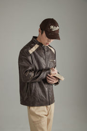 Boxy Leather Jacket