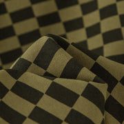 Check Chess Board Slit Long Sleeve T-Shirt