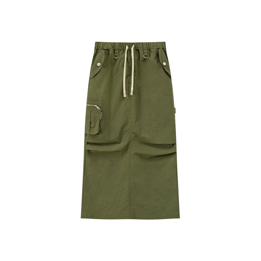 String Pocket Cargo Skirt