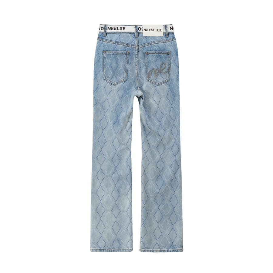 Argyle Bootcut Denim Jeans