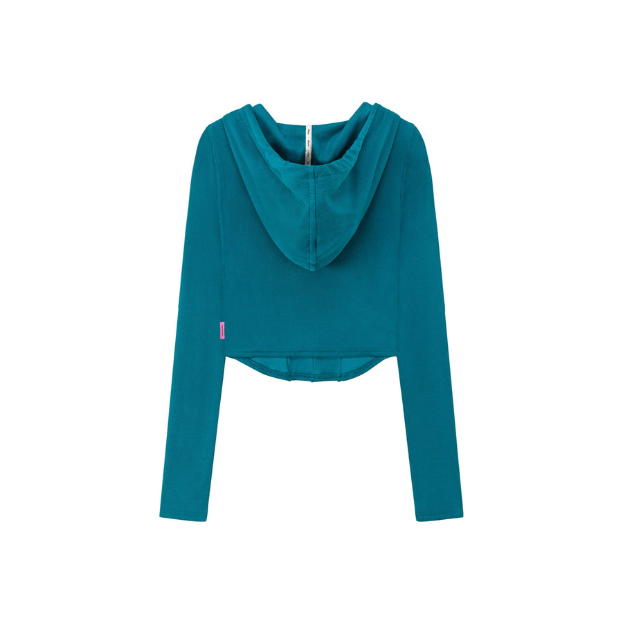 Kick It Colored Cropped Hooded Top