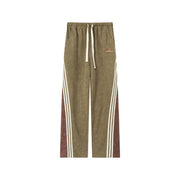 Star Embroidered Wide Casual Pants