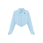 Drivers License Colored Cropped Shirt