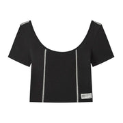 Simple Line Short-Sleeve T-Shirt