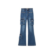 Cargo Pocket Bootcut Jeans